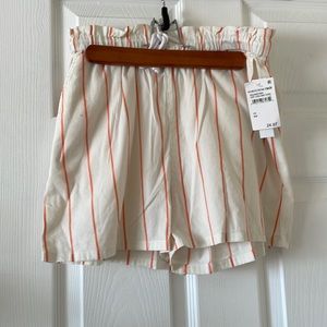 Abound ivory coral stripe summer beach shorts
